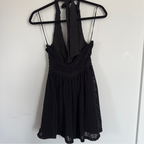 Free People Boho Halter Top Mini dress – Flowy Gauze Style - Picture 4 of 8